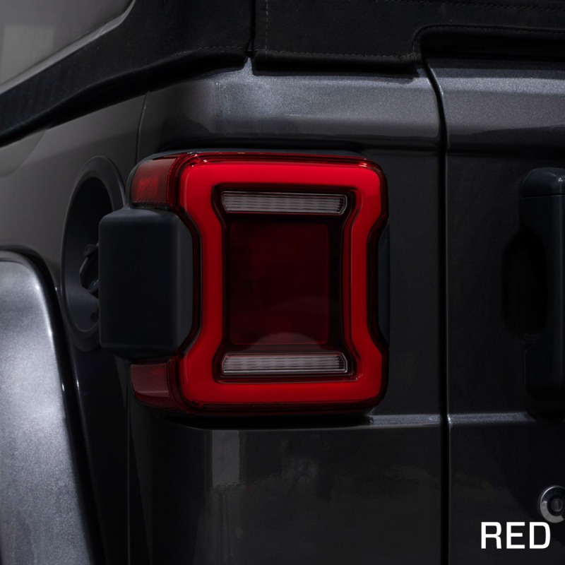 Jeep Wrangler Tail Lights - Rear - FORM Lighting - LED Sequential - Smoked - `18-`23